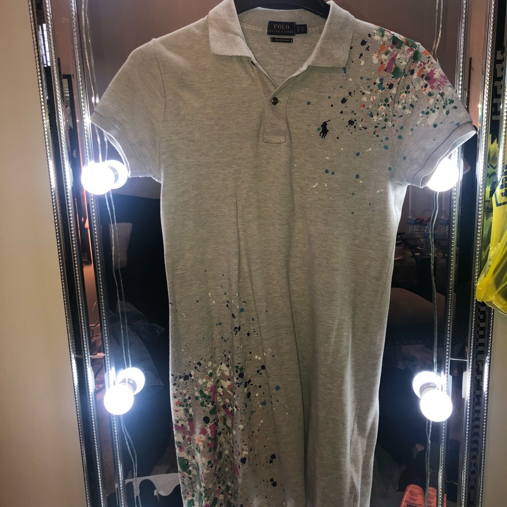 Ralph Lauren grey polo dress small